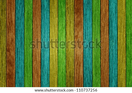 Creative wood background. Multi color wood background.