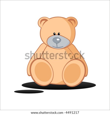 teddy, toy, bear, illustration, baby, vector, painting, child, animals, fur, cute, objects, christmas, heart, children