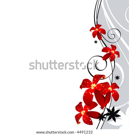 Desain Grafis Bunga on Stock Vector   Design Art Flower Abstract Beauty Backgrounds Beautiful