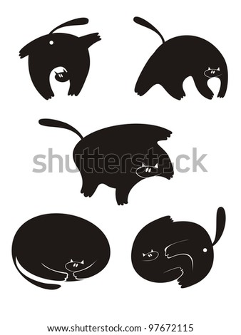 Fat Cat Silhouette