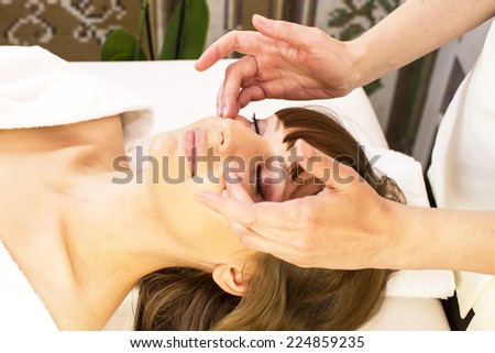 massage and facial peels at the salon cosmetics
