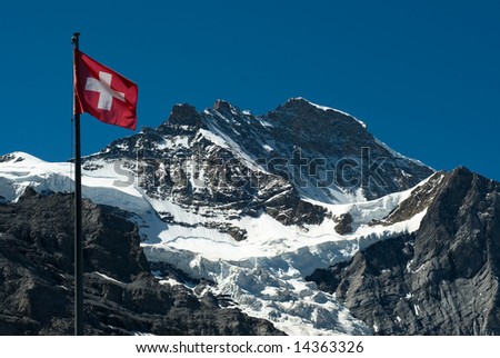 mountain top flag