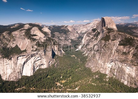 yosemite national park. view from observation point. california, usa