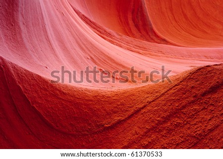 Wave patterns in lower Antelope slot canyon, Page, Arizona, USA