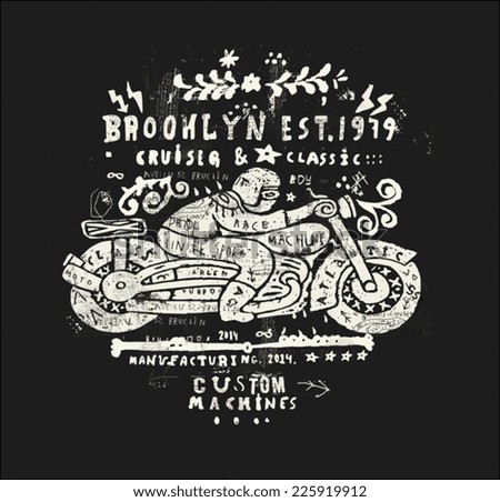 Symbolic image of an old racing bike Symbolic image of an old racing bike