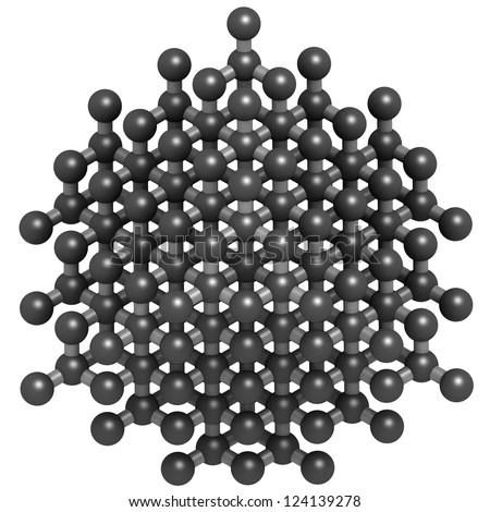Diamond crystal structure.
