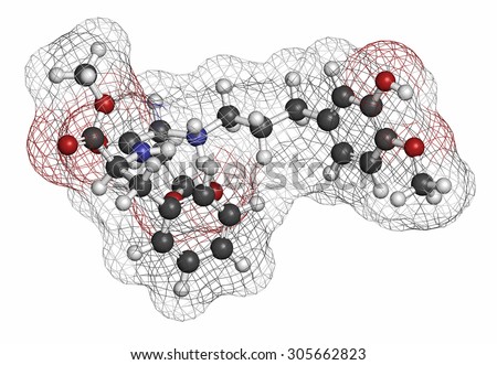 Advantame (E969) sugar substitute molecule. Atoms are represented as spheres with conventional color coding: hydrogen (white), carbon (grey), oxygen (red), nitrogen (blue).