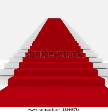 Rendering of Red Carpet Stairs - Stairway to Fame