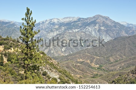 Kings Canyon National Park vista, Southern Sierra Nevada, California
