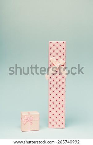 Collection set of rows colorful gift boxes with bows isolated on a white background