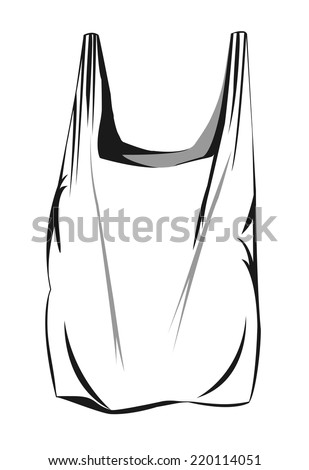 Vector Illustration Of A Plastic Bag - 220114051 : Shutterstock