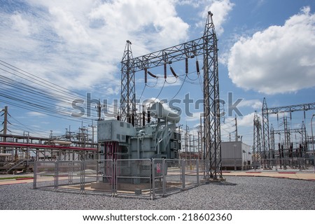 Power transformer in substation