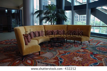 stock photo : Hotel lobby furniture