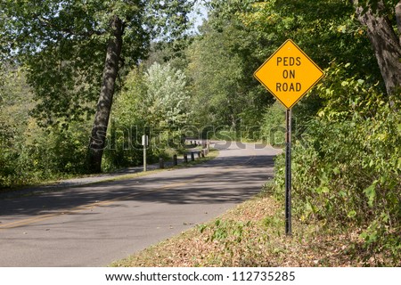 Pedestrian Road Safety Sign