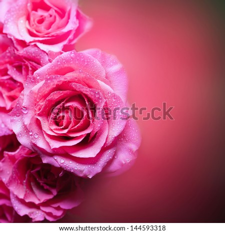 Roses Art Design. Invitation Card