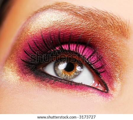 Girls With Eyeshadow. and pink eyeshadow of eye