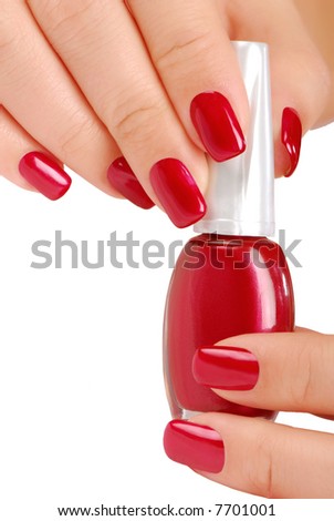 red nail polish meaning. Red Nail Polish Bottle. stock