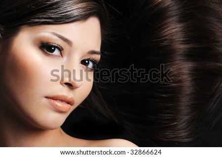 ]♥[ كوني مميزهـ وجذاابــهـ ]♥[  Stock-photo-close-up-beautiful-female-face-with-beautiful-healthy-long-hairs-32866624