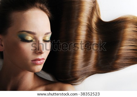 ]♥[ كوني مميزهـ وجذاابــهـ ]♥[  Stock-photo-beautiful-caucasian-female-face-with-long-luxuriant-hair-closed-eyes-38352523