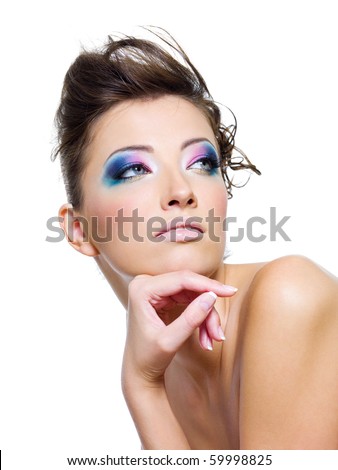 Lifestyle - Pagina 2 Stock-photo-beauty-woman-with-glamour-makeup-and-creative-hairstyle-59998825
