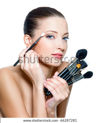 Lifestyle - Pagina 4 Stock-photo-pretty-adult-woman-making-make-up-around-the-eyes-model-posing-over-white-background-66287281