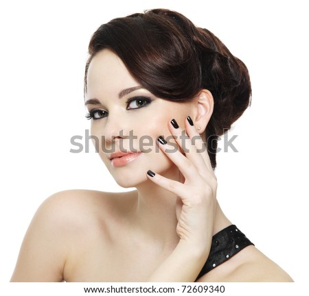 Eye Makeup Black Women. stock photo : beautiful woman