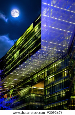 building/Street at night/lighting building at night Berlin,Germany