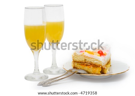 ))*(( صـوره مـنـي وصـوره مـنـك ))*(( - صفحة 13 Stock-photo-cake-and-juice-on-a-white-isolated-background-4719358