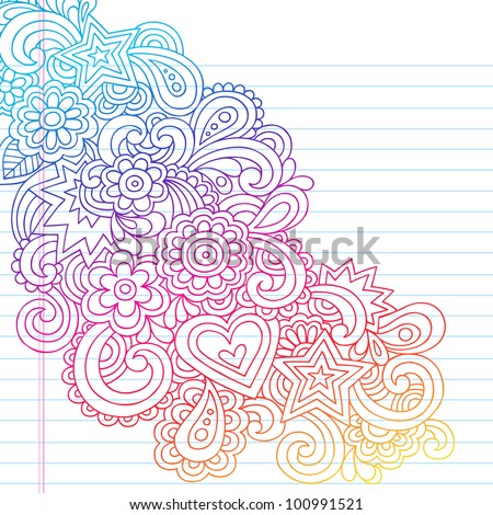 Flower Design Outline