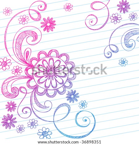 on Lined Paper Background