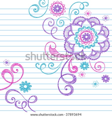 colorful lined paper