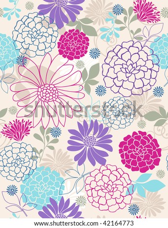 wallpaper springtime. Springtime Flowers- Vector