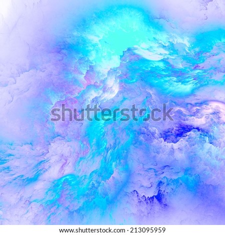Colorful ink in water abstract