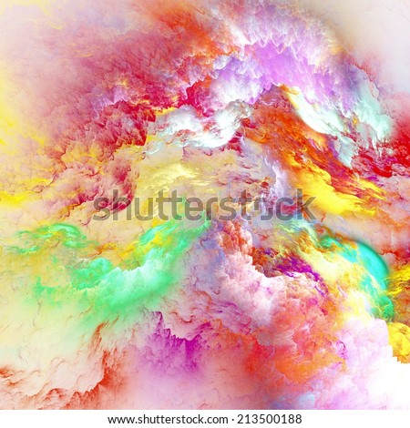 The colors in the series, Fancy paint. Background consists of fractal color texture and is suitable for use in projects on imagination, creativity and design