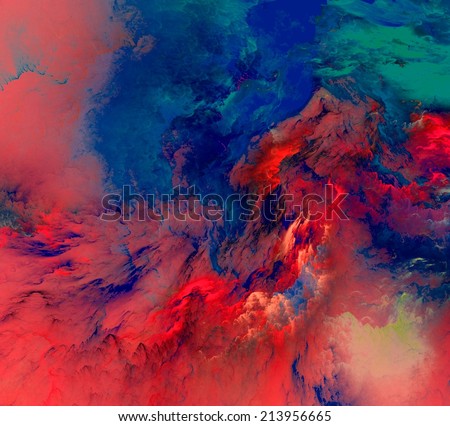 The colors in the series, Fancy paint. Background consists of fractal color texture and is suitable for use in projects on imagination, creativity and