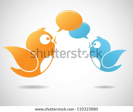 Social Media Communication Illustration of social media Social Media Communication Illustration of social media