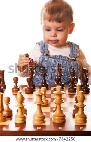 child playing chess