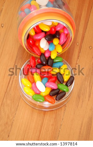 jelly beans in a jar. stock photo : jellybeans in a