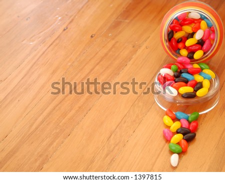 how many jelly beans in a jar. stock photo : jellybeans in a