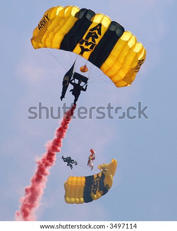 Golden Knights Parachute team.