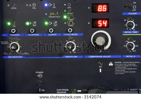 electronic control panel of welding machine