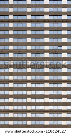 A generic office block facade that can be used as a seamless tile.