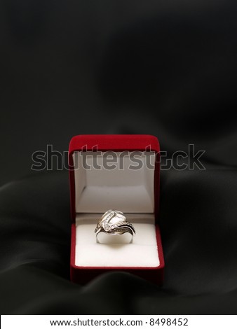 engagement ring box. stock photo : engagement ring