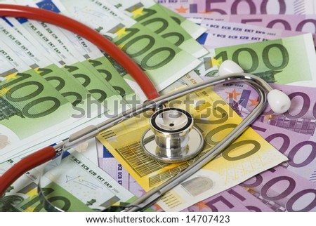 Money and stethoscope