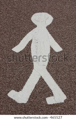 Pedestrian Footpath Sign 01
