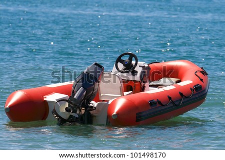 Transport theme: Inflatable boat