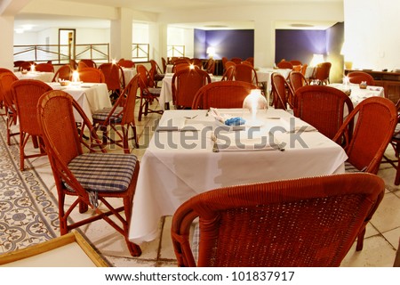 Brazil theme: Dinner room into Arraial d\'Ajuda Eco Resort