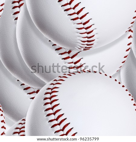 Baseball ball seamless texture to repeat side by side