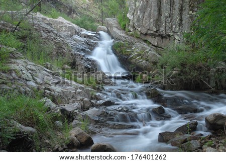 During the monsoons southern Arizona has many waterfalls and streams.