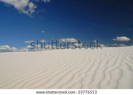 A pleasant fall day at White Sands New Mexico.